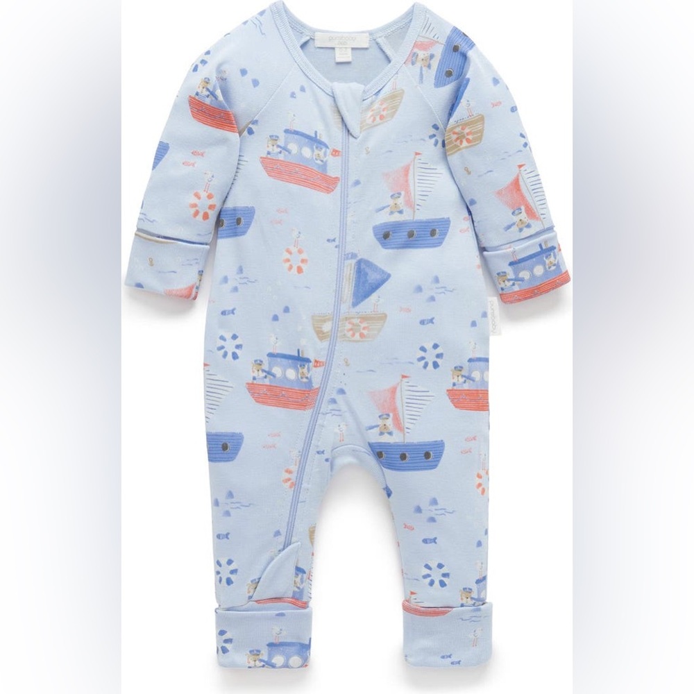 Purebaby Captain Doggy Print zippy